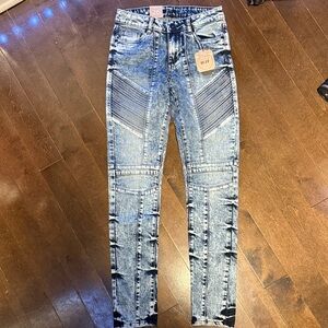 Stylish Blue Authentic Denim Vintage D-77